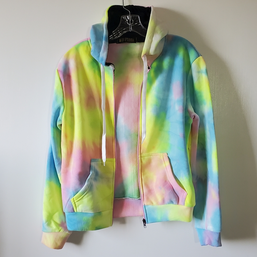 Pink Tie Dye Sweat Suit NWOT - Picture 3 of 6